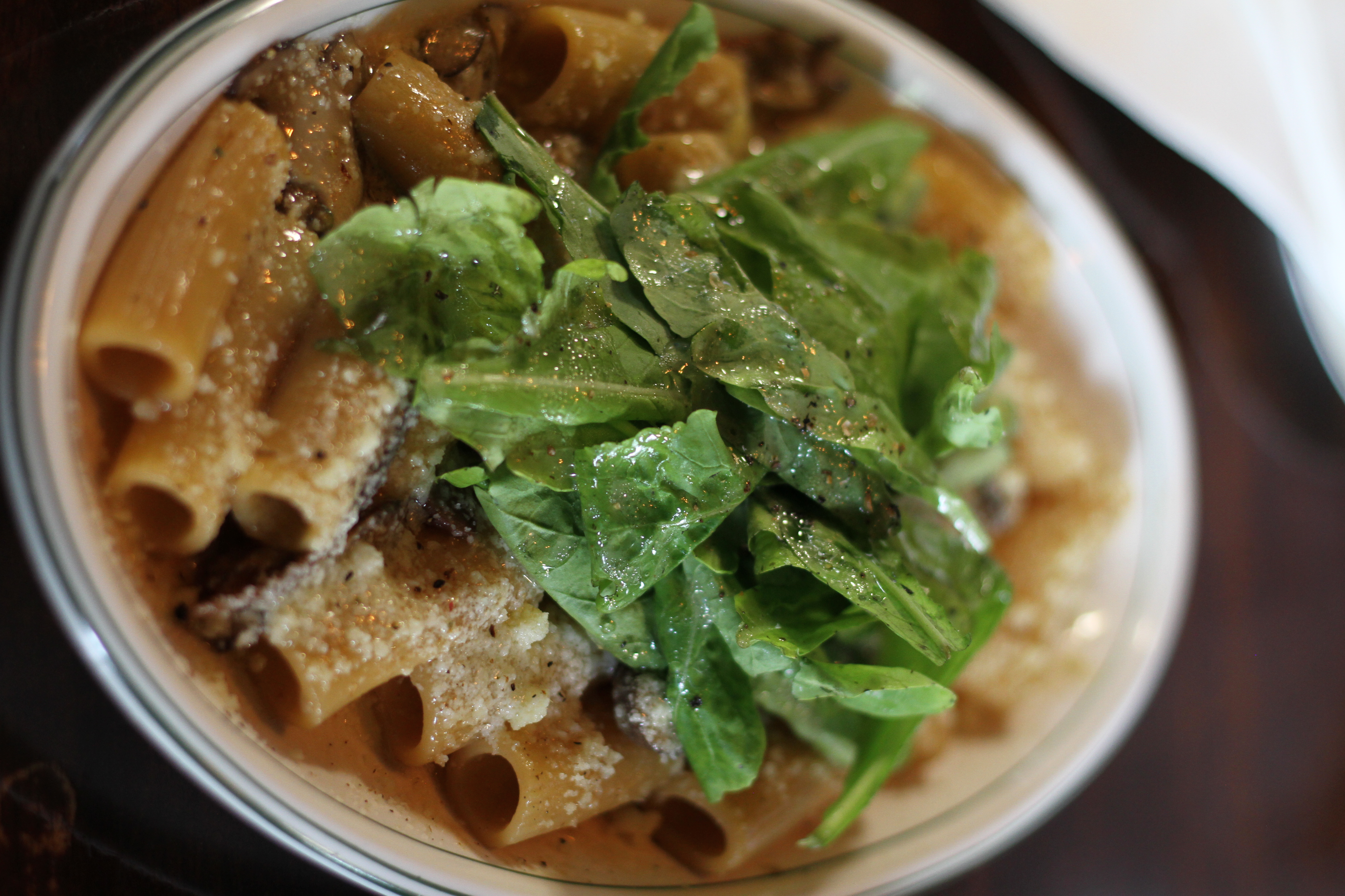 Miso and Mushroom Rigatoni