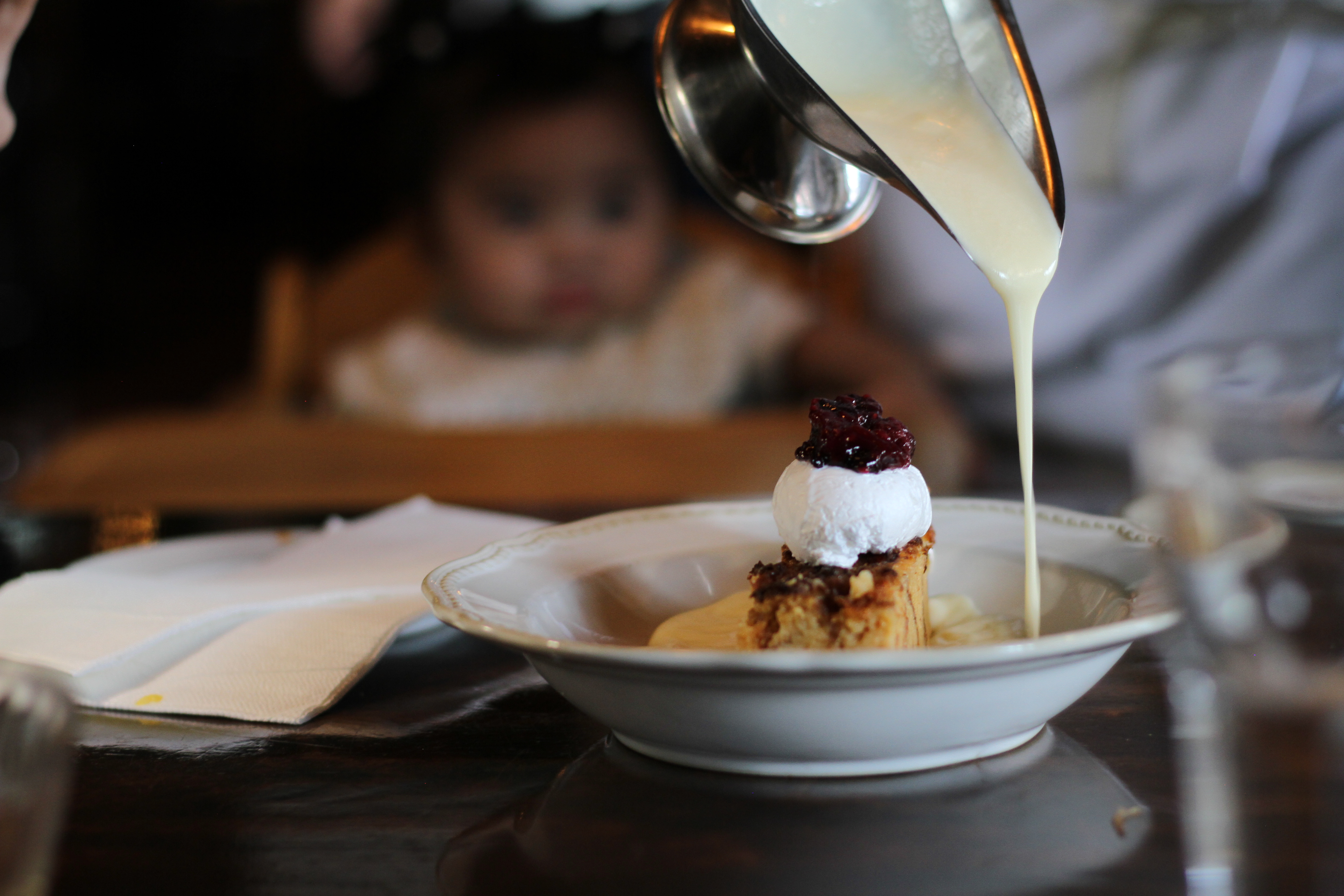 Bread Pudding with Berry Compote